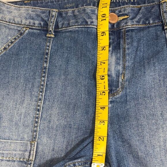 Lane Bryant Denim Cargo Shorts Size 18 Short – Raw Hem Utility‎ Jean Shorts - Picture 12 of 13